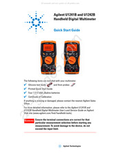 Agilent Technologies U1241B Guide De Démarrage Rapide