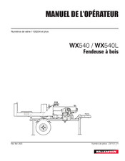 Wallenstein WX540 Manuel De L'opérateur