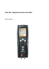 TESTO 324 Mode D'emploi