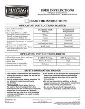 Maytag MLE21PD Manuel D'instructions