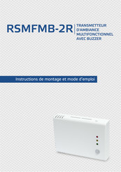 Sentera Controls RSMFMB-2R Instructions De Montage Et Mode D'emploi