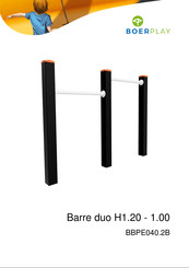 BOERPLAY Barre duo H1.20 Instructions D'installation