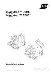 ESAB Miggytrac B5001 Manuel D'instructions