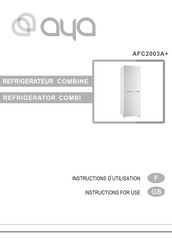 AYA AFC2003A+ Instructions D'utilisation