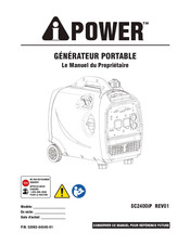 iPower SC2400iP Manuel Du Propriétaire