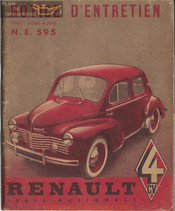 Renault N.E.595 1950 Notice D'entretien