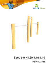 BOERPLAY Barre trio H1.50-1.10-1.10 Instructions D'installation