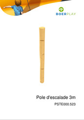 BOERPLAY Pole d'escalade 3m Instructions D'installation