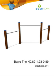 BOERPLAY Barre Trio H0.89-1.23-0.89 Instructions D'installation