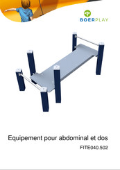 BOERPLAY Equipement pour abdominal et dos Instructions D'installation