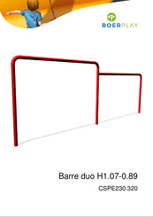 BOERPLAY Barre duo H1.07-0.89 Instructions D'installation