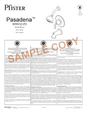 Spectrum Brands Pfister Pasadena 8P8WS2-PD Mode D'emploi