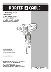 Porter Cable PCE201 Manuel D'instructions