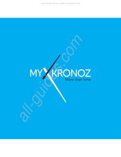 MyKronoz ZeWatch Guide Utilisateur