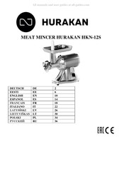 HURAKAN HKN-12S Mode D'emploi