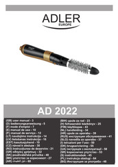 Adler europe AD 2022 Mode D'emploi