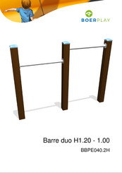 BOERPLAY Barre duo H1.20 - 1.00 Instructions D'installation