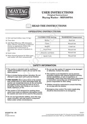 Maytag MHN30PDA Instructions De L'utilisateur