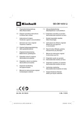 EINHELL GE-CM 18/33 Li Instructions D'origine