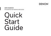 Denon AVR-X6800H Guide De Démarrage Rapide