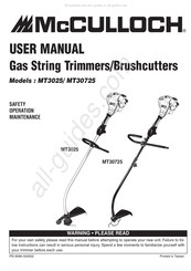 McCulloch MT3025 Mode D'emploi