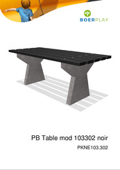 BOERPLAY PB Table 103302 Instructions D'installation