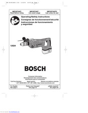 Bosch 12524 Consignes De Fonctionnement/Sécurité