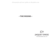 Jaquet Droz THE MOONS J01262 Serie Mode D'emploi