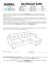 DOREL Living WM4054-3 Instructions De Montage