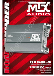 MTX Audio RT604 Installation Et Montage