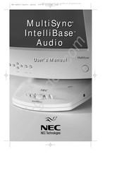 NEC MultiSync IntelliBase Audio Mode D'emploi