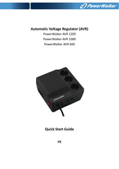 PowerWalker AVR 600 Guide De Démarrage Rapide