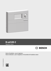 Bosch B-sol100-2 Notice D'installation