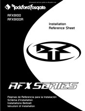 Rockford Fosgate RFX9100 Manuel D'installation