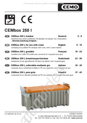 CEMO CEMbox 250 l Mode D'emploi