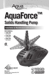 AquaScape AquaForce 1500 GPH Instructions D'installation Et D'entretien