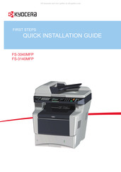 Kyocera Ecosys FS-3040MFP Guide D'installation Rapide