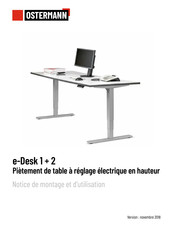 Ostermann e-Desk 1 + 2 Notice De Montage Et D'utilisation