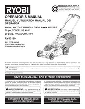 Ryobi RY40180 Manuel D'utilisation