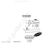 Singer CG-550 Livret D'instructions