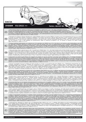 ECS Electronics DA-027-BH Instructions D'installation