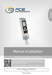 PCE Instruments CHT 10 Manuel D'utilisation