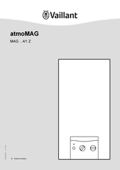Vaillant atmoMAG MAG 114/1 Z Notice D'emploi
