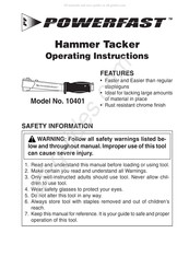 PF POWERFAST 10401 Manuel D'instructions