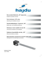 hajdu SH-3,0 Instructions D'utilisation Et D'installation