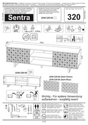 PLACES OF STYLE Sentra 2240-320-92 Instructions D'installation