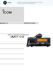 Icom iM710 Manuel D'instructions