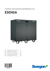 Swegon ESENSA Instructions D'installation