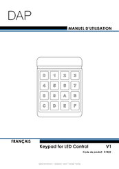 DAP Keypad for LED Control Manuel D'utilisation