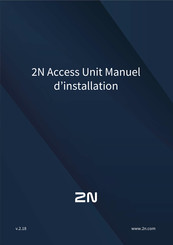 2N Access Unit Manuel D'installation